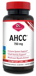 Olympian Labs Premium AHCC Supplement 750 mg AHCC per capsule 