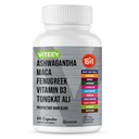 Viteey Ashwagandha Maca Fenegriek Supplement met Tongkat Ali 