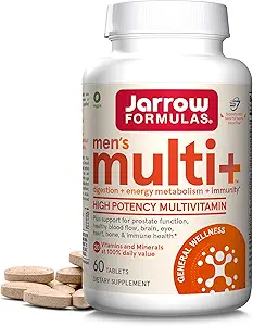 Jarrow Formules Mannen Multi+ Multivitaminen, Multivitamine voor mannen, 60 tabletten, 30 dagen levering