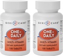 GeriCare One-Daily Multi-Vitamin Tablets Dieet Supplement 100 Telling (pakket van 2)