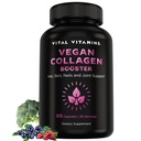 Vitale vitamines Vegan Collageen Booster - met Silica en Hyaluronzuur - plantaardige collageen supplementen - Ondersteunt haar, huid, nagels en gewrichten - 60 capsules