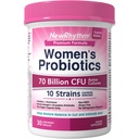 NewRhythm Women's Probiotica, Biologische Prebiotica, 70 Miljard CFU 10 Strains, Vaginale Probiotica voor Urinaire & Digestieve Gezondheid, 30 Vegan Capsules, Geen opgeblazen gevoel