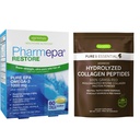 Pharmepa Restore & Advanced Hydrolyzed Collagen Peptides Bundle, 1000mg Pure EPA Omega-3 Visolie & 100% Gras Fed Bovine Collageen Proteïne Poeder, door Igennus