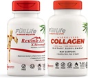 Full Life Reuma-Art X Strength and Hydrolyzed Collageen - Joint Support Supplement - Bovine Collageen Pillen - Kosher, Glutenvrije - 90 Veggie Capsules Elke