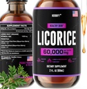 HERBIFY Licorice Root Extract - Krachtige Licorice Supplement - Lung Support Supplement - Licorice Extract voor de gezondheid van de huid en Immuun Ondersteuning - Made in USA - 2oz