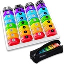 Organisateur de pilules mensuelles 1 fois par jour : 30 jours Organisateur de pilules avec étiquettes, Pill Box mensuel portable, Mois Support de pilules sac zipper portable pour vitamine, médecine, huile de poisson, suppléments