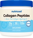 Nutricost Collageen Peptides Powder 4 oz (Unflavored) Type I, Type III Collageen - Grass-Fed, Glutenvrij en niet-GMO