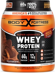 Body Fortress 100% Wei, Premium Proteïne Poeder, Chocolade Pindakaas, 1.78lbs (Verpakking mei Vary)