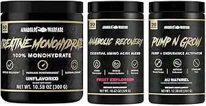Creatine Monohydraat Advanced Creatine Formular, Pump N Grow Stimulant Gratis Pump & Endurance Activator en Anabole Herstel Essentiële Aminozuren Blend