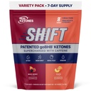 Real Ketones BHB Exogene Ketones Drink Mix Packets Keto Electrolytes Powder Packets No Sugar with 4 Main Fashing Electrolytes Plus Hydrating Patented Keto BHB - 7 Count Peach, Mixed Berry