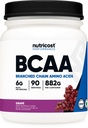 Nutricost BCAA Powder (Grape, 90 Servings) - Optimale 2:1:1 Ratio, Vegetarisch, Non-GMO