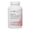 Alaya Naturals Gehydrolyseerde Multicollagen Peptides Proteïne Capsules - Type I, II, III, V, X Grass-Fed Runder, Kip, Marine Collageen Supplement met MSM + GC (Capsules - 120 Tellen)