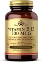 Solgar Vitamine B12 500 mcg, 250 plantaardige capsules - Energie Metabolisme - Zenuwstelselondersteuning - Bevordert de gezondheid van het hart - Non-GMO, veganistisch, glutenvrij, zuivelvrij, Kosher, Halal - 250 porties