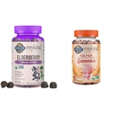Tuin van het leven Organics Vlierbessen Gummies voor volwassenen en kinderen - Immuun Ondersteuning Supplement met biologisch fruit & Organics Kids Gummy Vitamines - Fruit - Gecertificeerde Biologische