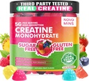 novomins Creatine Monohydraat Gummies 5000mg for Men & Women, Chewables Creatine Monohydraat for Muscle Strength, Muscle Builder, Energy Boost, Pre-Workout Supplement(120 Tellen)