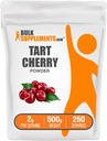 BulkSupplements.com Tart Cherry Powder - Fruitpoeder, Tart Cherry Supplementen - Antioxidant Bron, Glutenvrij & Geen toegevoegde suiker, 2g per portie, 500g (1.1 lbs) (pakket van 1)