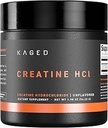 Kaged Creatine HCl Powder, Unflavored, Muscle Building and Recovery Supplement, Gepatenteerde Formule, Zeer Oplosbaar Poeder, 75 Servers