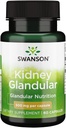 Swanson Raw Nier Glandular 500 Milligrammen 60 Capsules