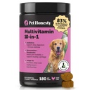 Honden Multivitamine - 10 in 1 Hondenvitaminen voor gezondheid en hart - Omega Visolie, Glucosamine en Probiotica - Hondenvitaminen en -supplementen voor huid en jas (Chicken 180 ct)