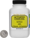 Actieve kool [C] 100% ACS Grade Course Granulaat 4 Oz in een Space-Saver Bottle USA