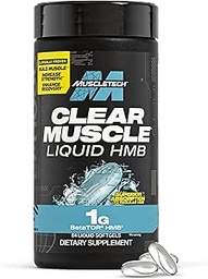 Muscletech HMB Supplementen 1000mg, Heldere Spier (84 Liquid Softgels) - Hoogste Graad HMB voor Lean Muscle & Recovery, HMB Vrije Zuur Spier Supplement, helpen verminderen Spieruitbraak, Verpakking mei Vary