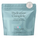 TRU-supplementen Hydratatie Complete BCAA, plantaardige Aminozuren + Roze Himalayazout, Elektrolyten & L-Carnitine, Veganistisch, Zero Calorieën, Geen kunstmatige zoetstoffen, 24 Servers, Tropische ijslolly
