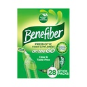 Benefiber On The Go Prebiotic Fiber Supplement Powder for Digestive Health, Daily Fiber Powder, Unflavored Powder Stick Packs - 28 Sticks (3,92 Ounces)