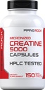 Piping Rock Creatine Monohydraat Capsules 