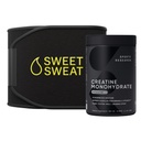 Sportonderzoek Creatine Monohydraat en Sweet Sweat Taist Trimmer - Zwart en Geel (Klein)