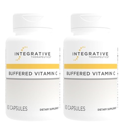 Integratieve Therapeutics Gebufferde Vitamine C - Antioxidant Ondersteuning Supplement voor gezonde huid en connectieve weefsels* - Vegan & Glutenvrije - 60 Capsules (2 verpakkingen)