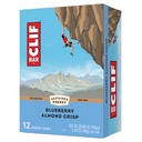 CLIF BAR - Blueberry Almond Crisp - Made with Organic Haver - Non-GMO - Plant Based - Energy Bars - 2.4 oz. (12 Pack)