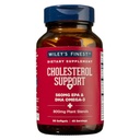 Wiley's Finest Wild Alaska Fish Oil Cholesterol Support - Heart Health Supplement for Men and Women - 560mg Omega-3s - 90 Softgels (45 Servings)