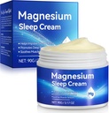 Magnesium olie crème voor slaap, Magnesium Body Butter - Ondersteuning voor slaap, benen krampen, Joint Support, & Muscle Soreness-Fast Absorptie-Nighttime Magnesium Cream 3 fl oz