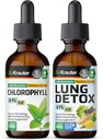 BIO KRAUTER Chlorofyl Tinctuur 2 Fl. Oz. & Long Detox Tinctuur 2 Fl. Oz.