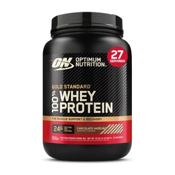 Optimale voeding Gold Standaard 100% Wei Proteïne Poeder, Chocolade Hazelnoot, 2 Pond (Verpakking mei Vary)