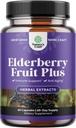 Zwarte Vlierbessen Capsules Antioxidant Supplement - Vlierbessen Immuun Ondersteuning Huidsupplement met huidvitaminen en Sambucus Extract - Immuun Systeem Ondersteuning