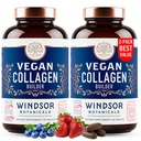 Vegan Collageen voor vrouwen en mannen - Biologische Superfood, Aminozuren Glycine, Lysine, Proline voor een gezonde huid, haar, Nagels - Plant-Based Collageen Booster Supplementen - 60 Glutenvrije Vegetarische Pillen