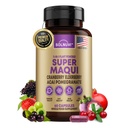 Biologische Super Maqui Berry Capsules - Superfood Poeder - Vlierbessen Extract, Cranberry, Granaatappel, Acai - Droge oog & Tear Ondersteuning, Gut Health, Huid - 60 Vegan Capsules, Niet GGO, Glutenvrije supplement