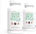 Wellgenix Purvana Hair, Skin, and Nails Vitamin Softgels for High Absorptie - Double Strength 2500mcg Biotin, VIT A & B (90 Count) 2 Pack