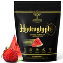 Ambrosia Hydroglyph Intraworkout Formule w/BCAA + EAA + Elektrolyten Hydration Powder to Protect Lean Muscle, 0g Sugar Fasting Hydration Drink Mix, Made w/Coconut Water (Strawberry Watermeloen)