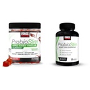 Facteur de force ProbioSlim Gommies de vinaigre de cidre de pomme avec probiotiques LactoSpore, 120 Compte et ProbioSlim Perte de poids Essentiels Digestion quotidienne Probiotique, 120 Capsules