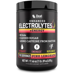 Pre-Workout Electrolyte + Energy Powder Drink Mix (90 Servings 