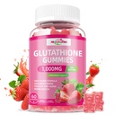 Glutathion Supplement Collageen Gummies: L-Glutamine bevat Marine Collageen Vitaminen C, E, D&B12 Glutathion Gummies 1000mg voor anti-aging formule en versterking van botten
