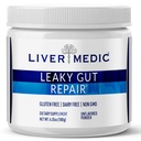 Leaky Gut Repair Gut Health Support Powder Glutamine Slippery Elm for IBS Heartburn Relief Bloating to Soothe Mtomach for Women & Men Capsules (Unflavored) 180g