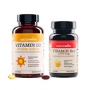 NatureWise Vitamine D3 2000iu 360 Tellen en Vitamine B12 1000mcg 60 Softgels voor energie, Immune Ondersteuning en gezonde spierfunctie