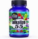 Le mouvement alimentaire - Alcaliniser 55, 55 aliments fermentés avec la Terre Noire Humic Fulvic Trace Minerals, Electrolytes, pH Balance, Immune Boosting, Vegan - 60 capsules Veggie