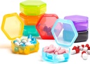 [8 Pack] Small Pill Organizer, Travel Pill Box Portable BPA Gratis Mini Pillen Case voor Pocket, Pillen Medicatie & Vitaminen Houder (Vivid Colors)