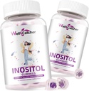 Inositol Gummies Myo-Inositol & D-Chiro Inositol Ideaal 40:1 Ratio Inositol Supplement met Omega-3 Vitamine D3 Ondersteunt gezonde ovulatie cyclus Regularity Grape Flavor 2 Packs