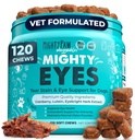 Mighty Paw Waggables Eyes (Fabriqué aux États-Unis) Lubrifiant les yeux, support immunitaire (120 Ct)