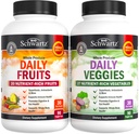 Dagelijkse Fruit en Groenten Supplement voor volwassenen - Super Fruit en Veggie Capsules voor Enhanced Energy Gut Health Immune Support & Overall Wellness met 47 Whole Food Fruits en Veggies - 1 maand